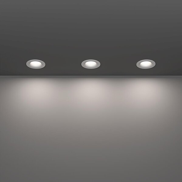 Eglo 902272 - комплект 3x LED вградени осветителни тела за баня SALABATE LED/4,9W/230V Ø8,8cm IP65 бели