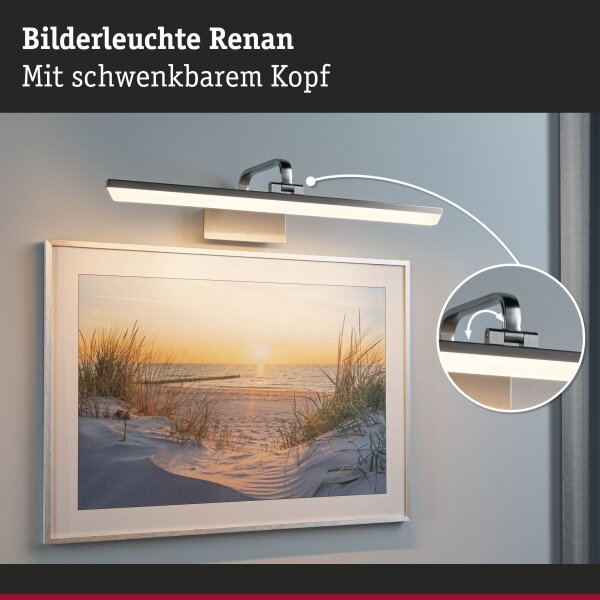 Paulmann 95573 - LED/11W Осветително тяло за картини RENAN 230V 60 см матов хром