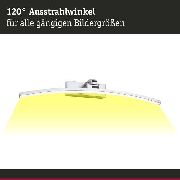 Paulmann 95558 - LED/10W осветително тяло за картини BENTO 230V 50 cm матов хром