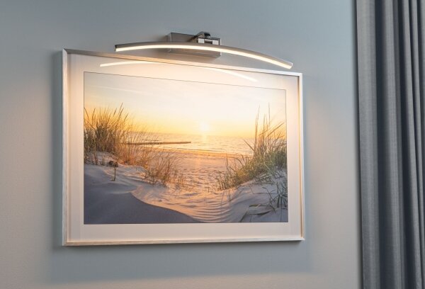 Paulmann 95558 - LED/10W осветително тяло за картини BENTO 230V 50 cm матов хром