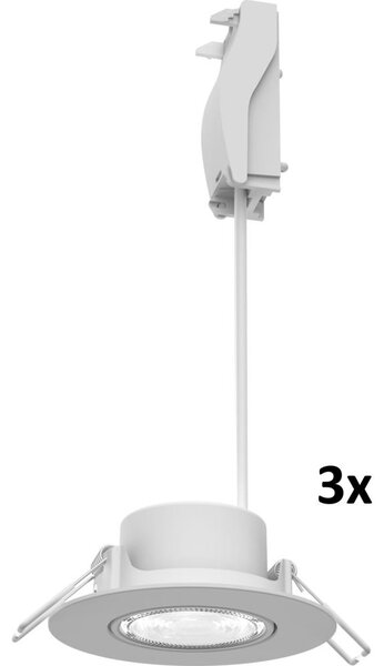 Philips - Комплект от 3 димируеми вградени LED осветителни тела CILANTRO LED/5W/230V 4000K бяло