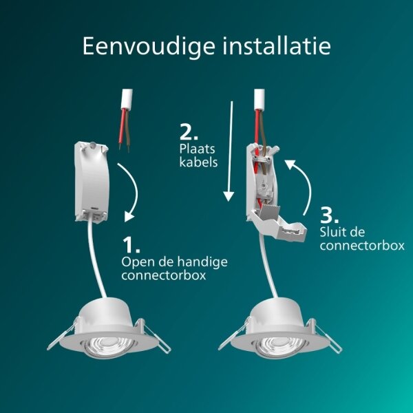 Philips - димируемо вградено LED осветително тяло CILANTRO LED/5W/230V 4000K бяло