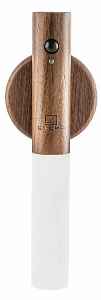 Кафява LED стенна лампа с USB Baton – Gingko