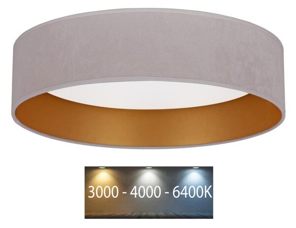 Brilagi - LED Плафон VELVET LED/24W/230V 3000/4000/6400K кремав/златист