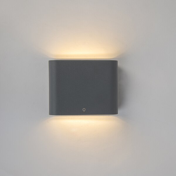 Стенна лампа антрацит 11,5 см с LED IP65 - Batt