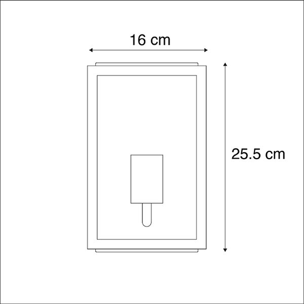 Интелигентна външна стенна лампа, черна с WiFi A60 IP44 - Ротердам 2