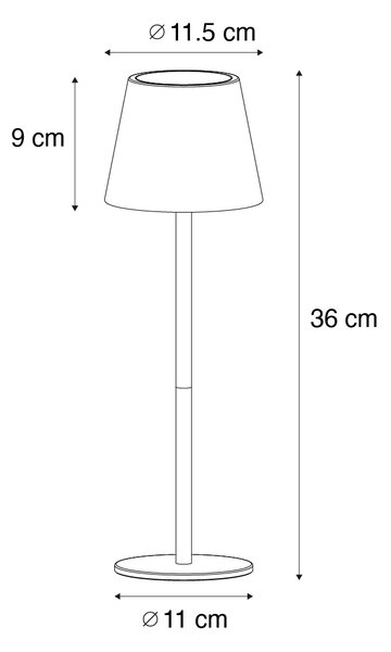 Настолна лампа бяла с димер и акумулаторна LED IP54 - Murdock