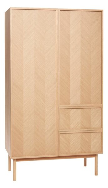 Гардероб от дъбова дървесина 100x180 cm Herringbone - Hübsch
