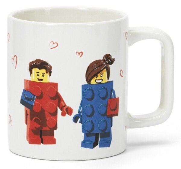 Бяла керамична детска чаша 300 ml Love – LEGO®