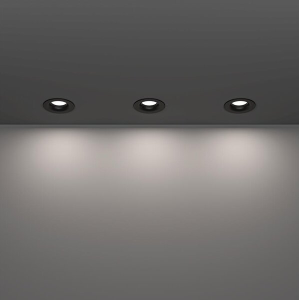 Eglo 902274 комплект 3x LED сферично плафонно осветително тяло SALABATE LED/4,9 W/230 V Ø 8,8 см IP65 черно