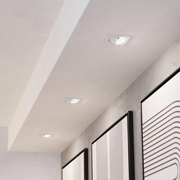 Eglo 902283-Комплект 3xLED димируемо вградено таванно осветително тяло SALICETO LED/4,8W/230V 8,8x8,8cm бяло