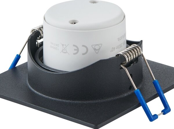 Eglo 902284-Комплект 3xLED вградено таванно осветително тяло SALICETO LED/4,8W/230V 8,8x8,8cm черно