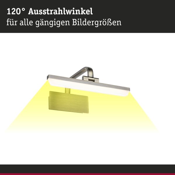 Paulmann 95568 - LED/6W Осветително тяло за картина RENAN 230V 30 cm месинг