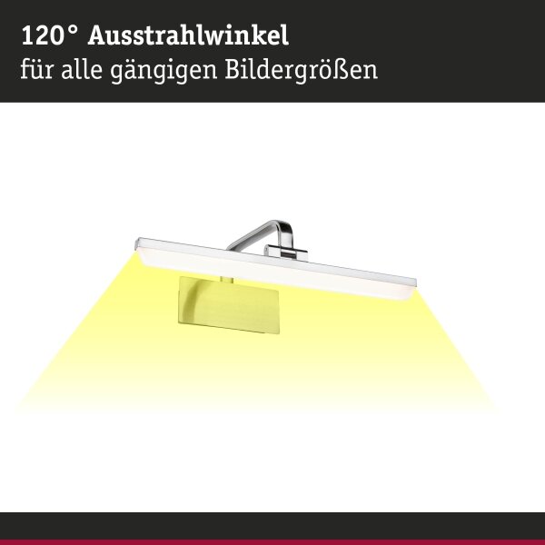 Paulmann 95572 - LED/9,5W Осветително тяло за картини RENAN 230V 40 см матов хром