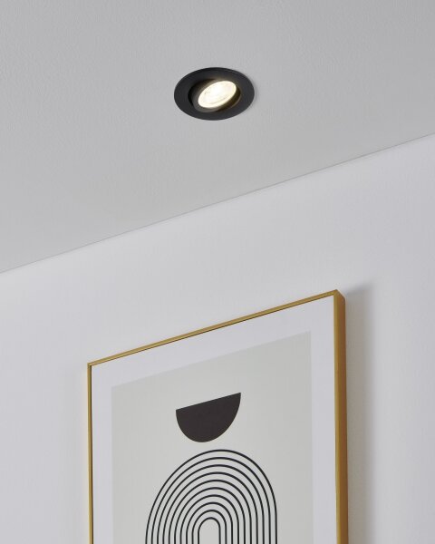 Eglo 902287 - Комплект от 3 димируеми вградени LED RGBW осветителни тела SALICETO-Z, LED/4,7W/230V, черни