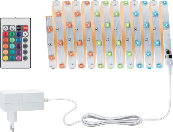 Paulmann 3988 - LED RGBW/13W димируема лента TIP 5 м 230V + дистанционно управление