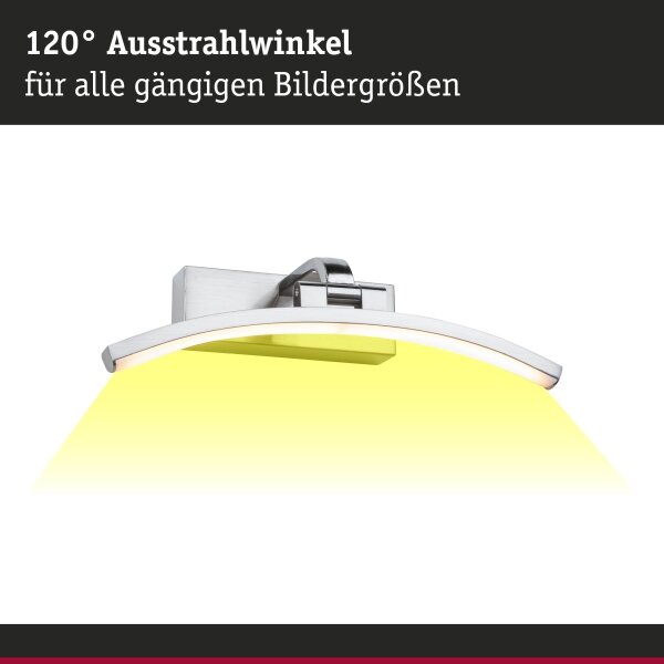 Paulmann 95556 - LED/6W осветително тяло за картини BENTO 230V 30 см матов хром