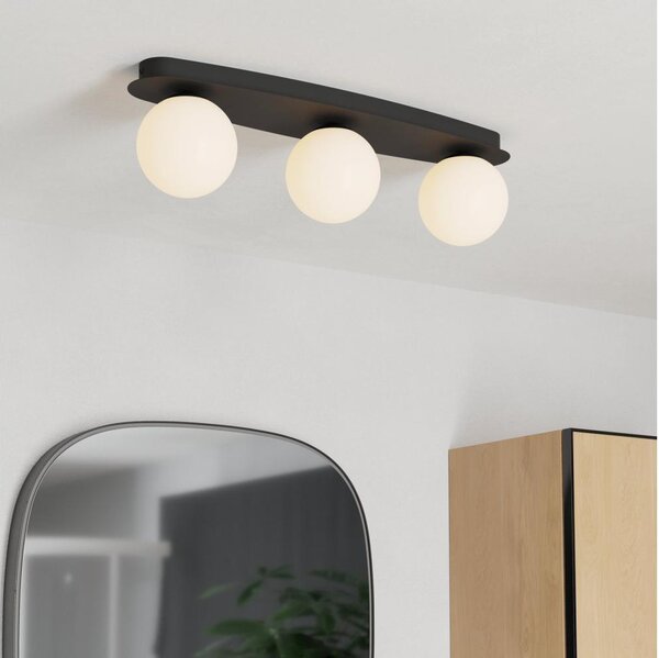 Eglo 902092 - LED плафон за баня CASTROVIDO 3xG9/4,2W/230V IP44 черно