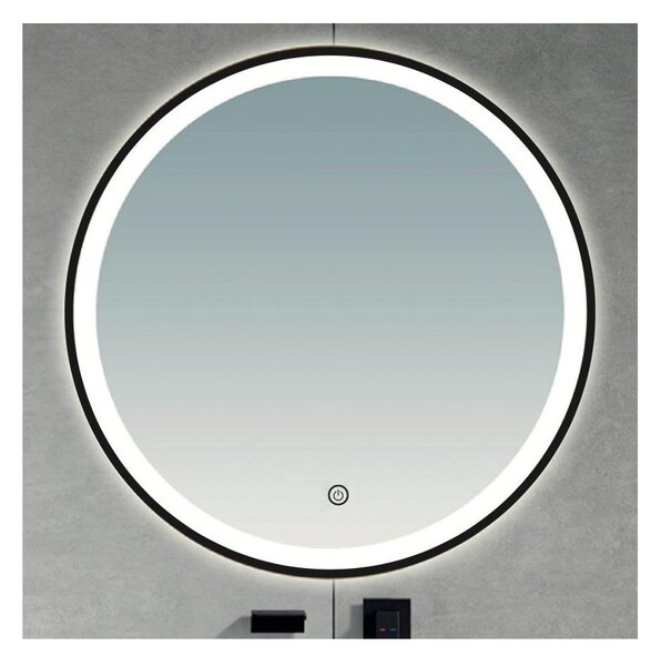 Brilagi - LED огледало за баня ASTI LED/19W/230V 60 см черно IP44 CRI 90 димируемо + CCT