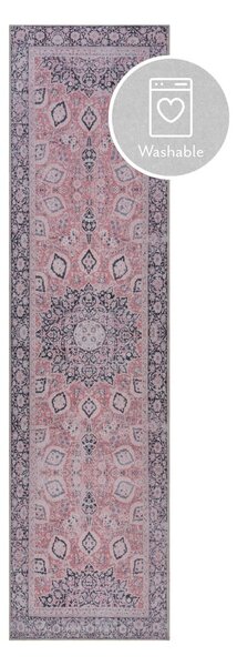 Розов миещ се килим 60x230 cm FOLD Somerton - Flair Rugs