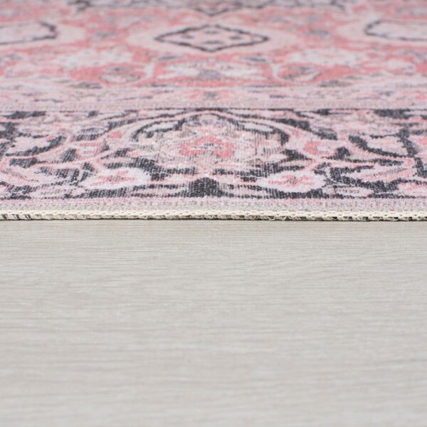 Розов миещ се килим 60x230 cm FOLD Somerton - Flair Rugs