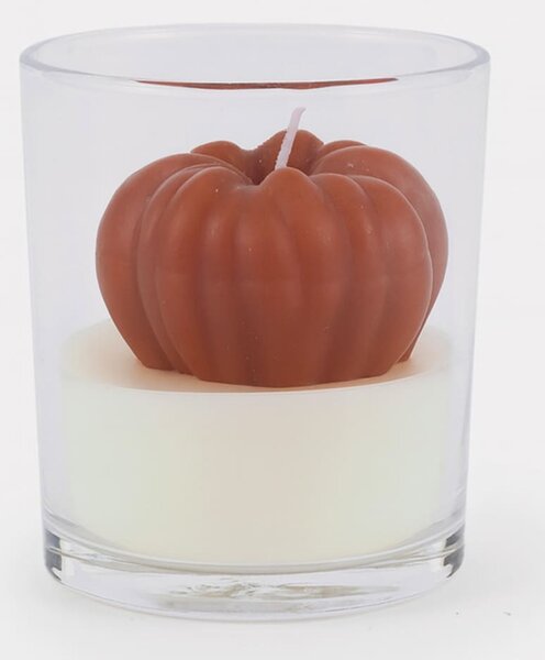 Sinsay - Ароматна свещ в стъкло Pumpkin Cream Brule - opaнжeв