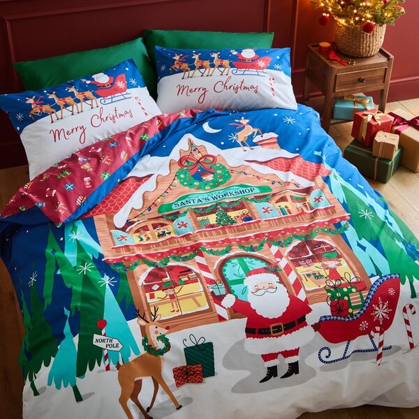 Единично спално бельо 135x200 cm Santa's Workshop – Catherine Lansfield