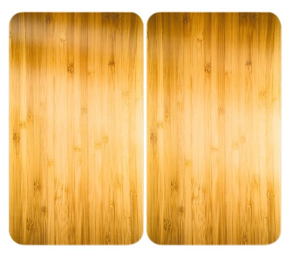 Капаци за печка 2 бр. от закалено стъкло 52x30 cm Wooden – Maximex