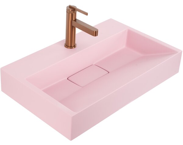 Умивалник МРАМОРЕН КОМПОЗИТ Rea GOYA PINK 60CM