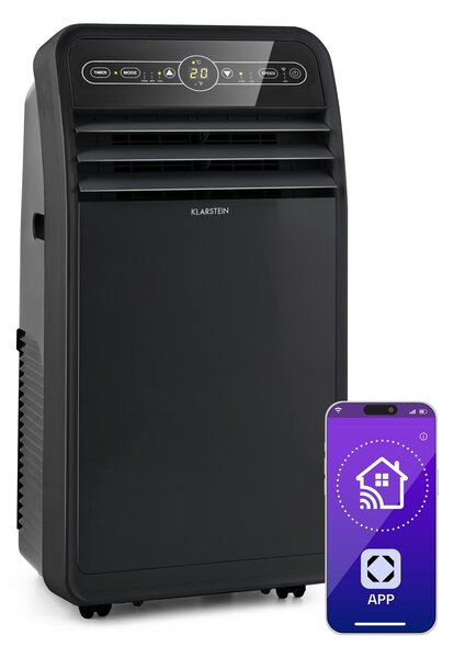 Klarstein Metrobreeze New York Smart 7k, мобилен климатик, 7000 BTU / 2,1 kW, енергиен клас А, дистанционно управление