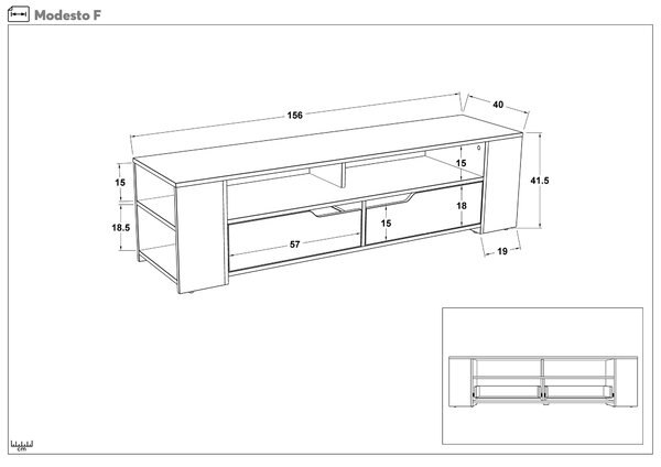ТВ шкаф Модесто