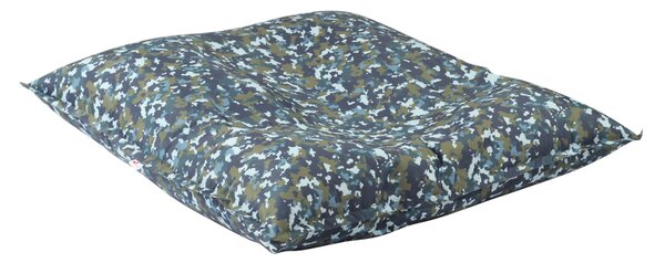 Пуф, Голяма възглавница, 350л., Magic Pillow - Army Camouflage Air, Перящ се калъф, Пълнеж от Полистиролни перли
