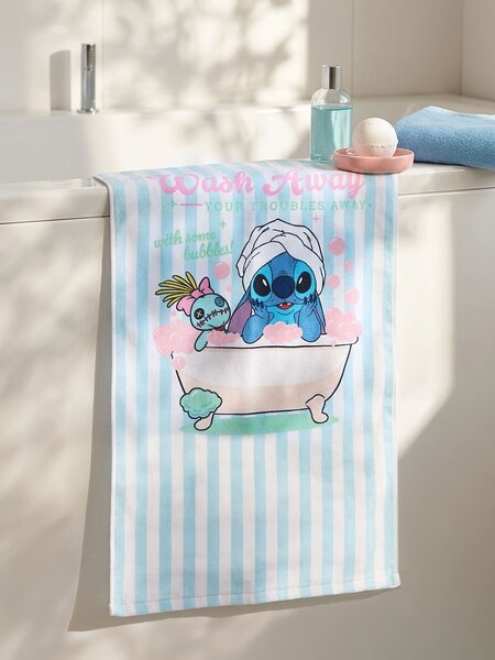 Sinsay - Памучна кърпа Lilo & Stitch - бледосиньо