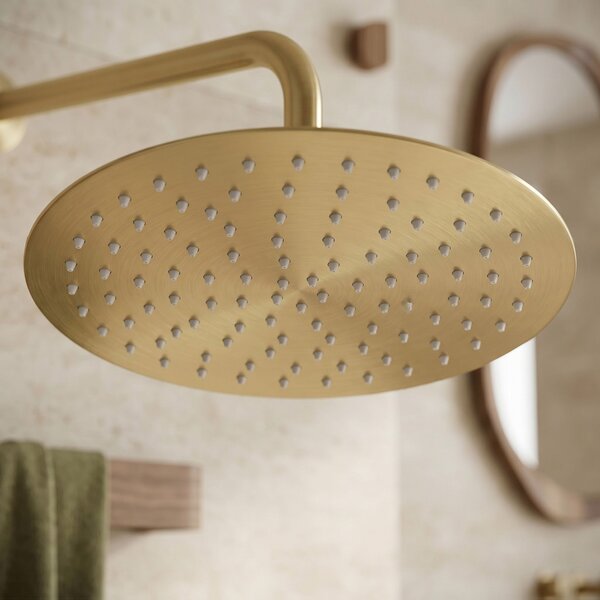 Кръгла душ глава REA JS-P014BG 30cm Brush Gold