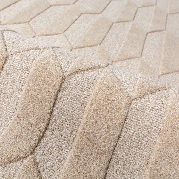 Килим Apex Border Wool, вишневочервен, 120x170 см