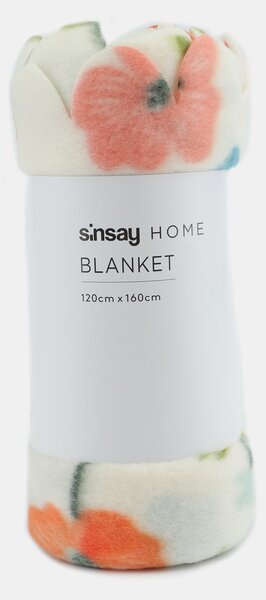 Sinsay - Одеяло с цветя - многоцветен