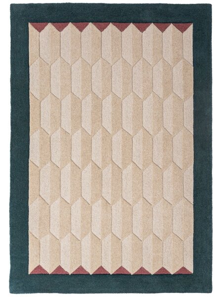 Килим Apex Border Wool, тюркоазен, 120x170 см