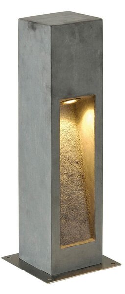 SLV Arrock Stone LED осветление за цокъл, изработено от естествен камък, Сив, Камък, Модерен