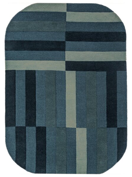 Covor oval Eldon Albastru 140x200 cm