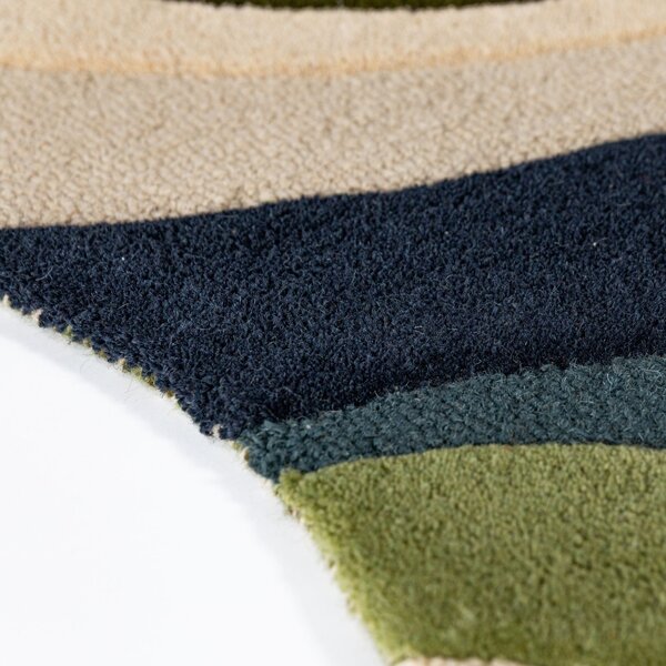 Covor oval Envy Wool Verde 140x200 cm