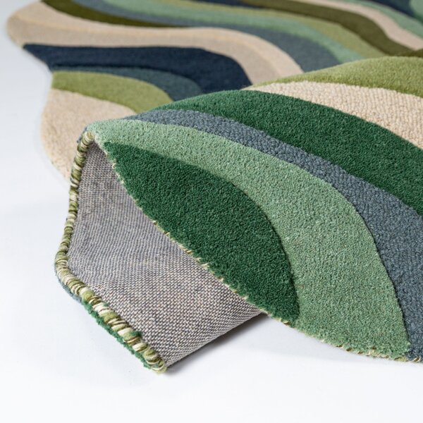 Covor oval Envy Wool Verde 140x200 cm