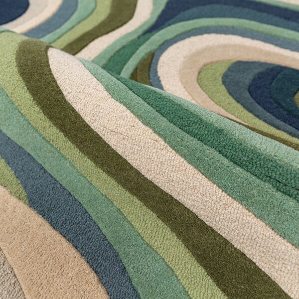 Covor oval Envy Wool Verde 140x200 cm