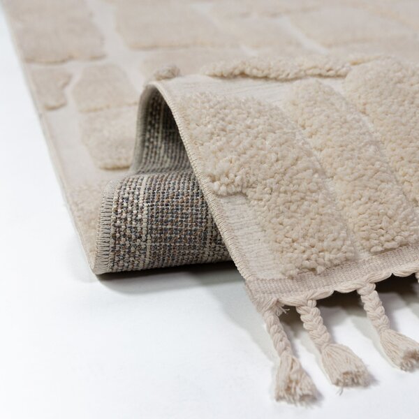 Covor Esra Cobbled Crem 133x190 cm