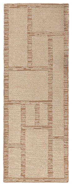 Covor traversa Harris Modula Wool Natural 80x230 cm