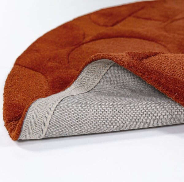 Covor rotund Gigi Teracota 160x160 cm