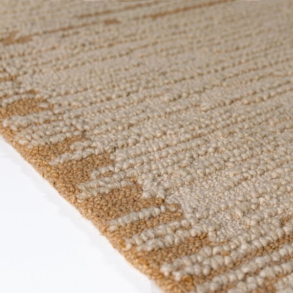 Covor traversa Harris Modula Wool Natural 80x230 cm