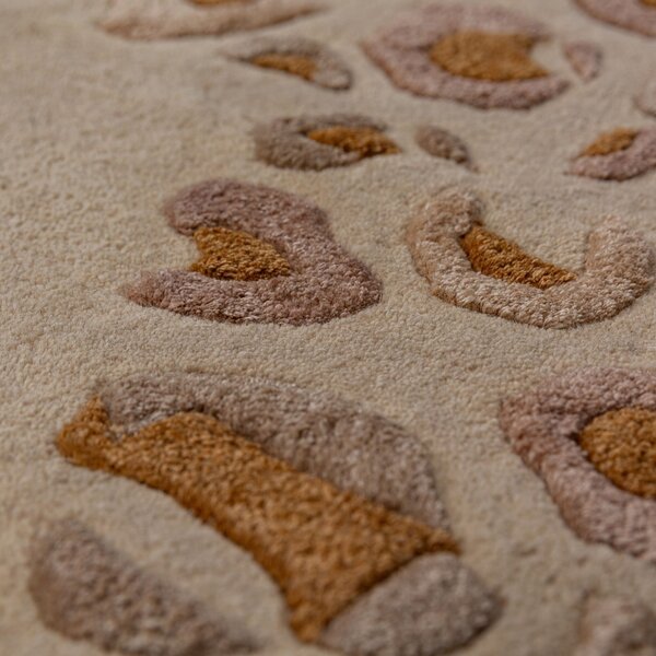 Covor Leopard Frame Natural 140x200 cm