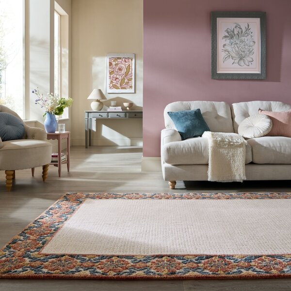 Covor Myla Floral Frame Rosu 120x170 cm