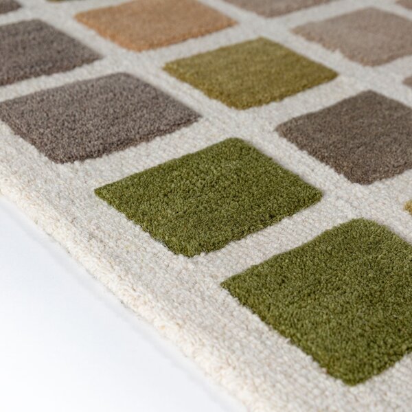 Covor Renga Wool Verde 140x200 cm