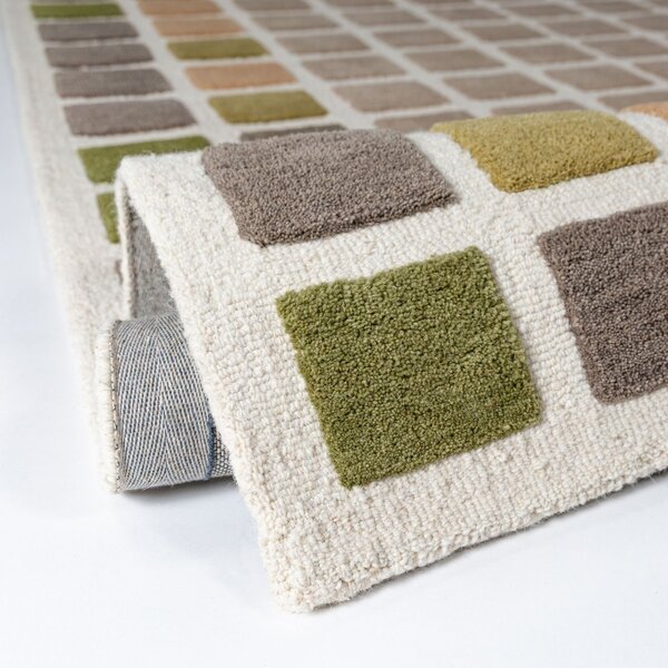 Covor Renga Wool Verde 140x200 cm